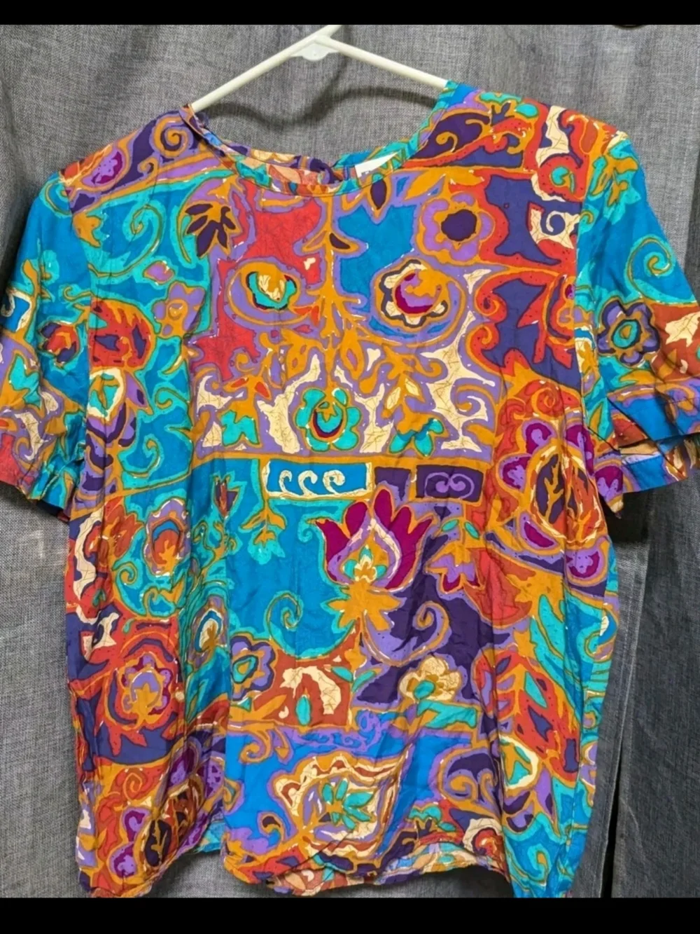 Oversized 80s Jacket And Top Abstract Graphic - Picture 7 of 9